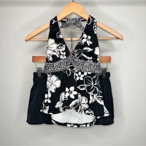 TWOPIECE SWIMWEAR BIKINI SWIMSUIT 6/8 FLORAL